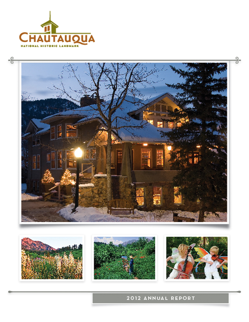 Chautauqua annual report